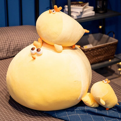 Cute Big Yellow Plush Chicken Toy