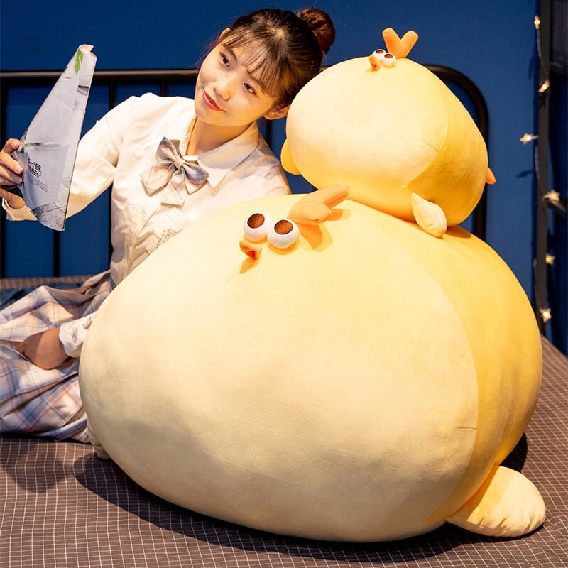 Cute Big Yellow Plush Chicken Toy