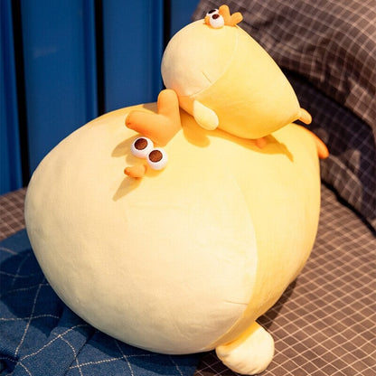 Cute Big Yellow Plush Chicken Toy