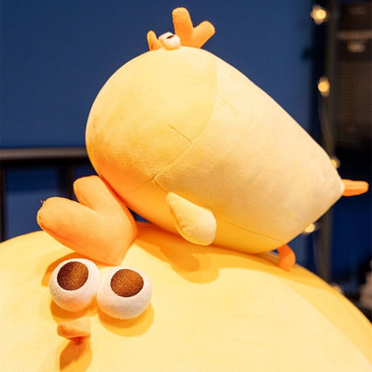 Cute Big Yellow Plush Chicken Toy