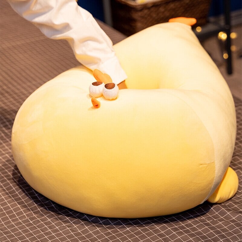 Cute Big Yellow Plush Chicken Toy