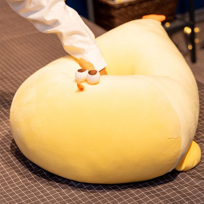 Cute Big Yellow Plush Chicken Toy