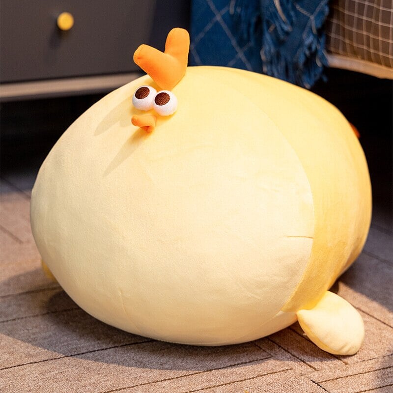 Cute Big Yellow Plush Chicken Toy