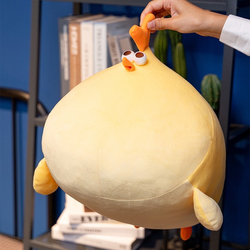 Cute Big Yellow Plush Chicken Toy