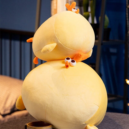 Cute Big Yellow Plush Chicken Toy