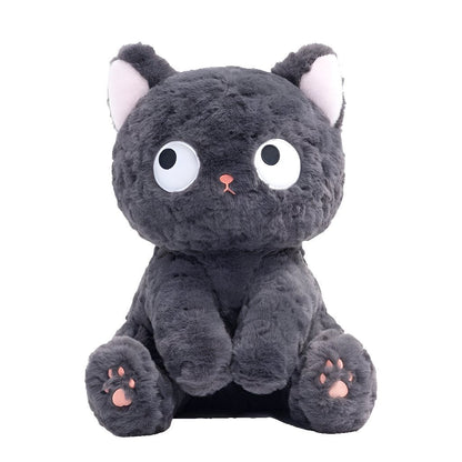 Adorable Soft Black Kitty Plush Toy