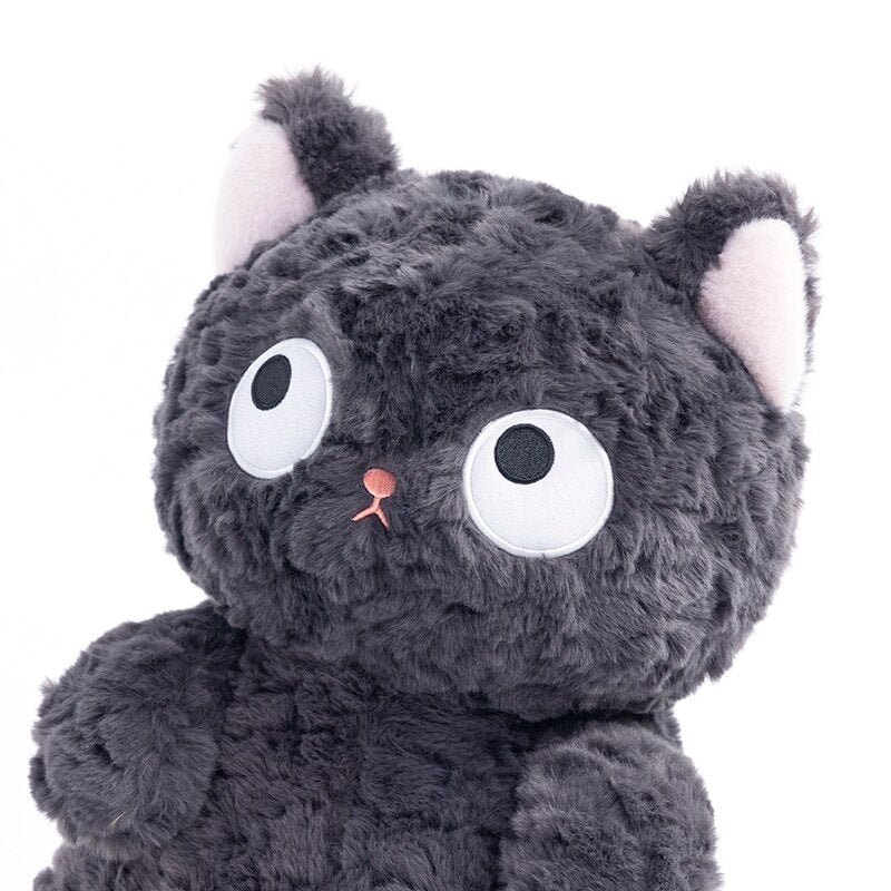 Adorable Soft Black Kitty Plush Toy