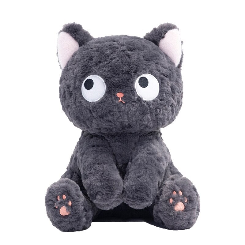 Adorable Soft Black Kitty Plush Toy