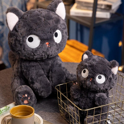 Adorable Soft Black Kitty Plush Toy