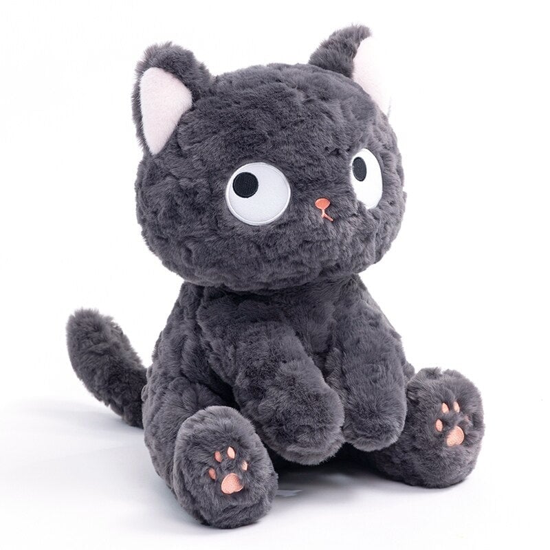 Adorable Soft Black Kitty Plush Toy