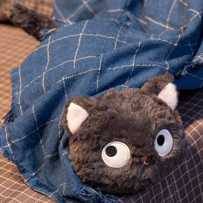 Adorable Soft Black Kitty Plush Toy