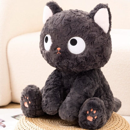 Adorable Soft Black Kitty Plush Toy