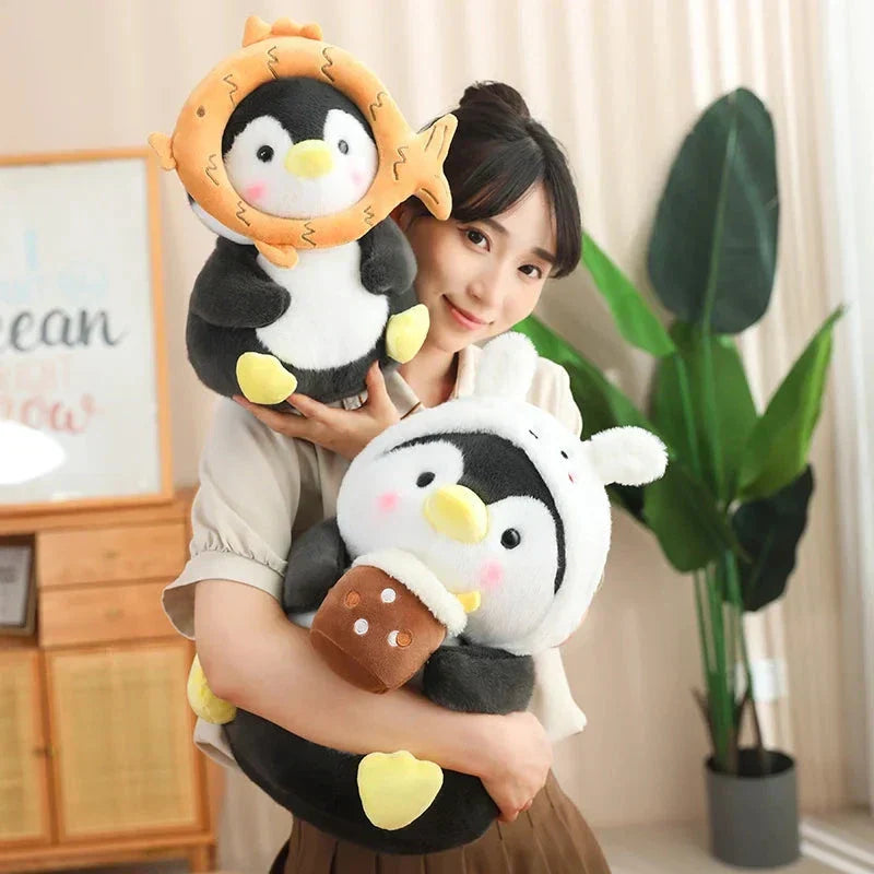 Cute Baby Penguin Soft Toy with Caps