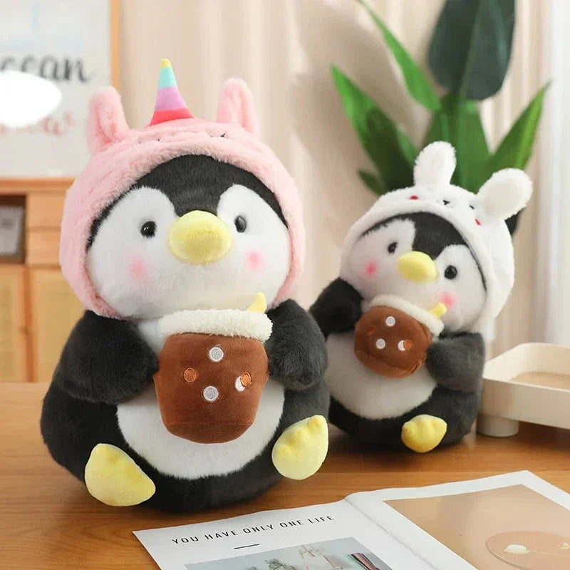 Cute Baby Penguin Soft Toy with Caps