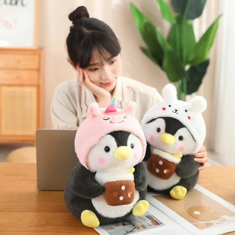 Cute Baby Penguin Soft Toy with Caps
