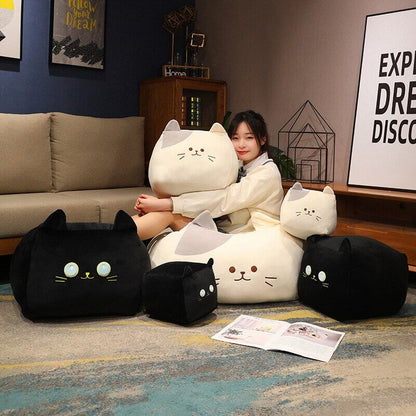 Cute Black and White Kitten Plush Toys