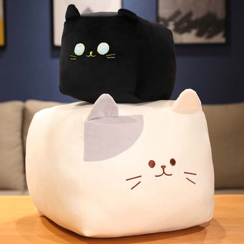 Cute Black and White Kitten Plush Toys
