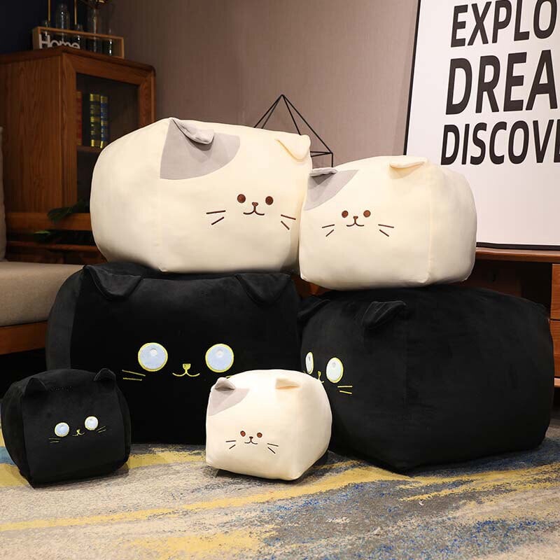Cute Black and White Kitten Plush Toys