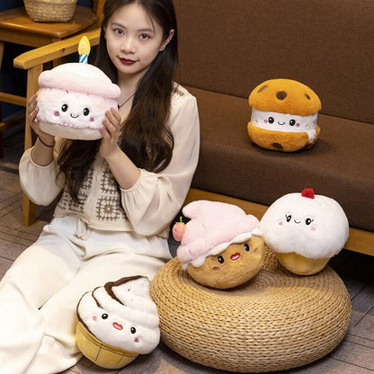 Cute Strawberry Muffin Soft Plush Toy