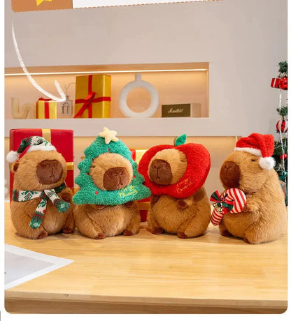 Adorable Christmas Capybara Soft Toy