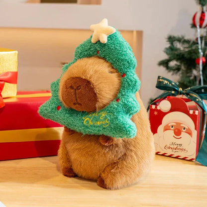 Adorable Christmas Capybara Soft Toy