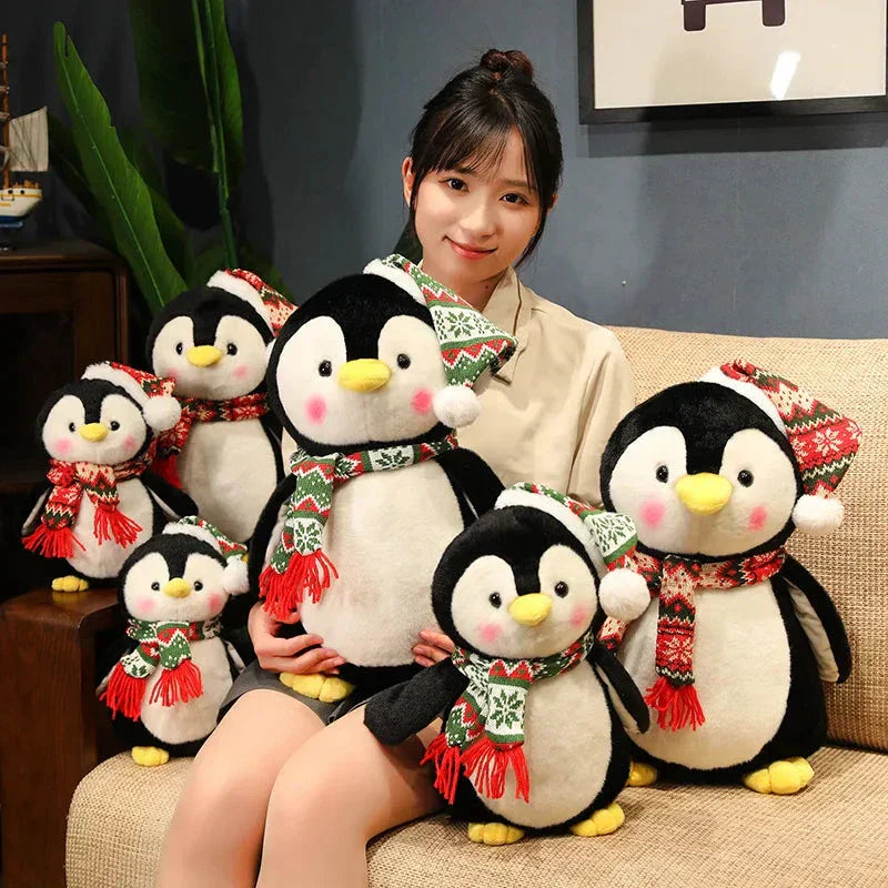 Cute Christmas Penguin Soft Toy