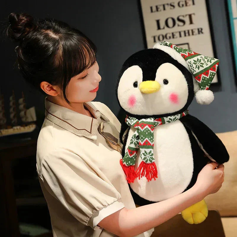 Cute Christmas Penguin Soft Toy