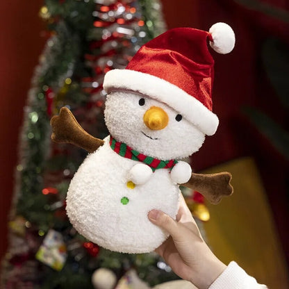Adorable Holiday Snowman Gingerbread Plush Toys