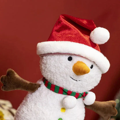 Adorable Holiday Snowman Gingerbread Plush Toys