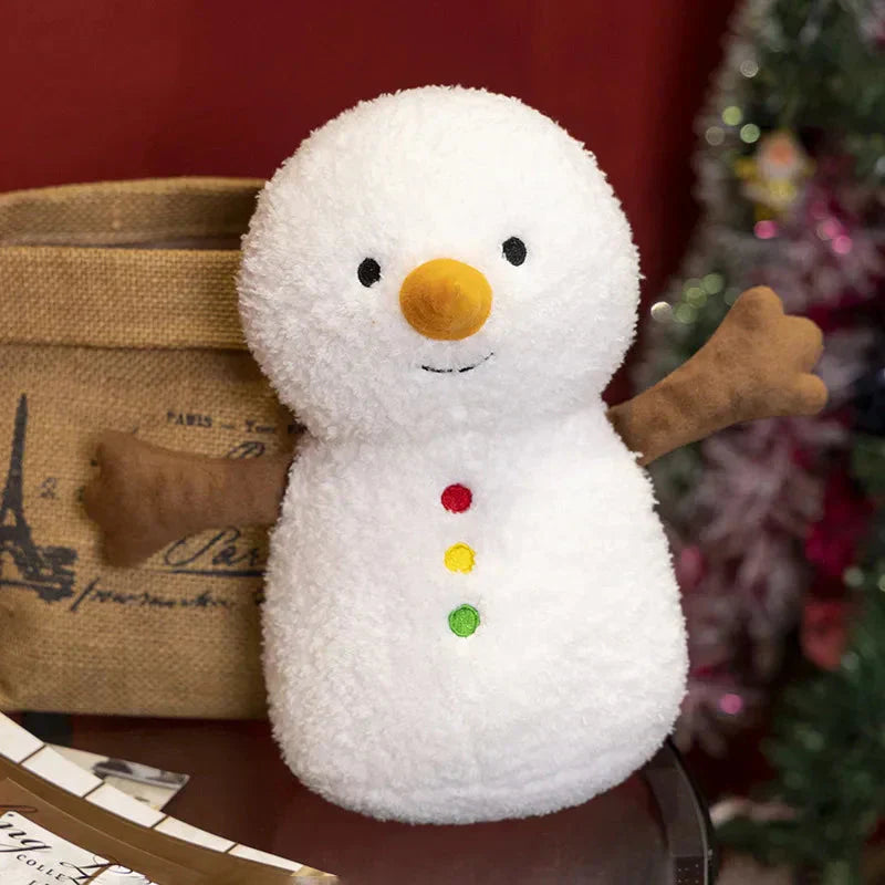 Adorable Holiday Snowman Gingerbread Plush Toys