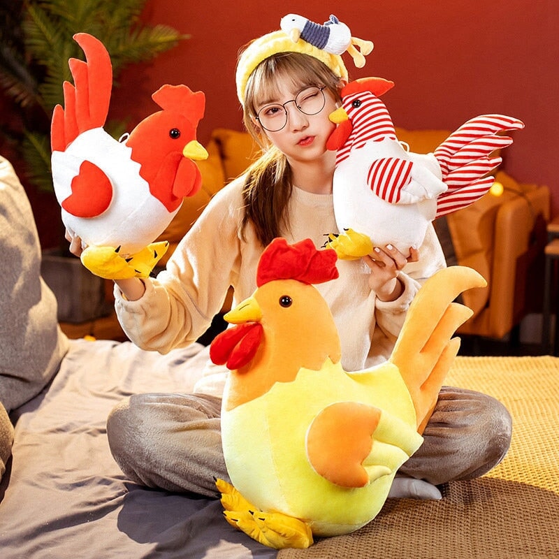 Adorable Cute Chicken Plush Toy Set