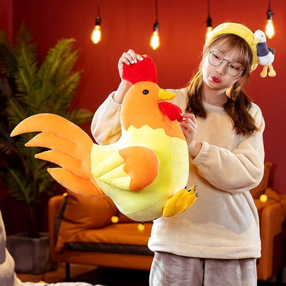 Adorable Cute Chicken Plush Toy Set