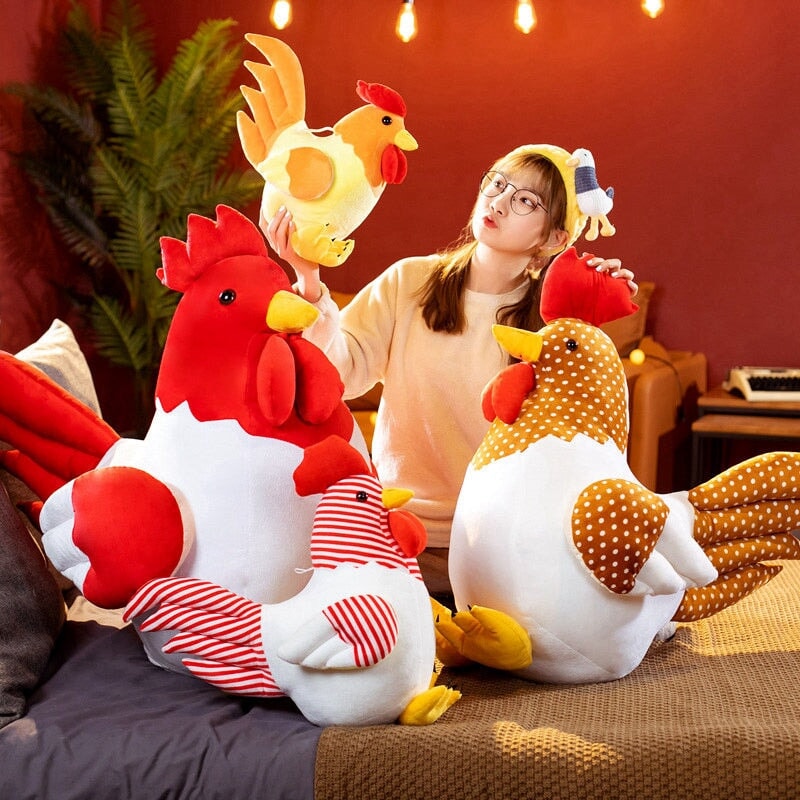 Adorable Cute Chicken Plush Toy Set