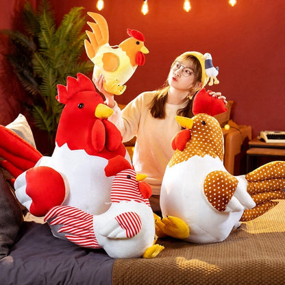 Adorable Cute Chicken Plush Toy Set
