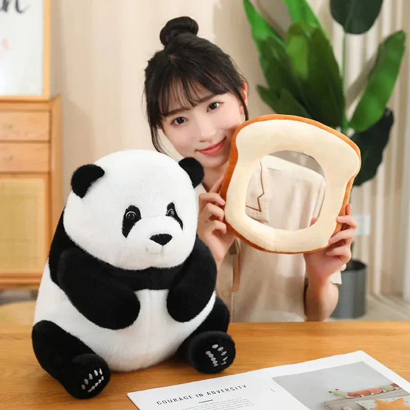 Cute Big Panda Soft Plush Crew Socks