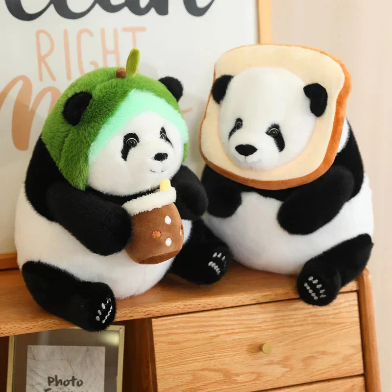 Cute Big Panda Soft Plush Crew Socks