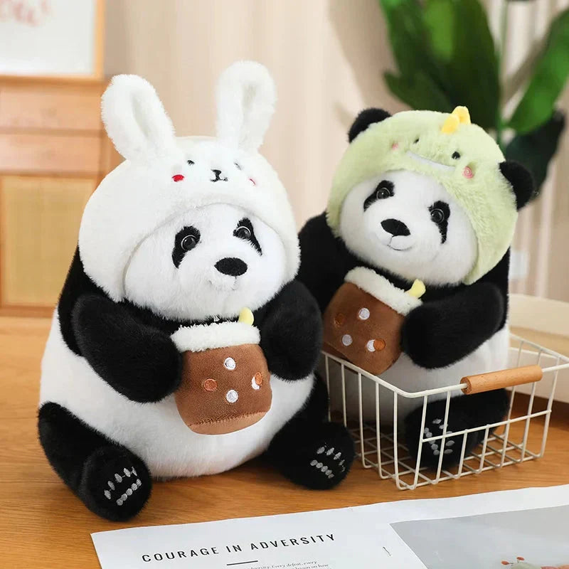 Cute Big Panda Soft Plush Crew Socks