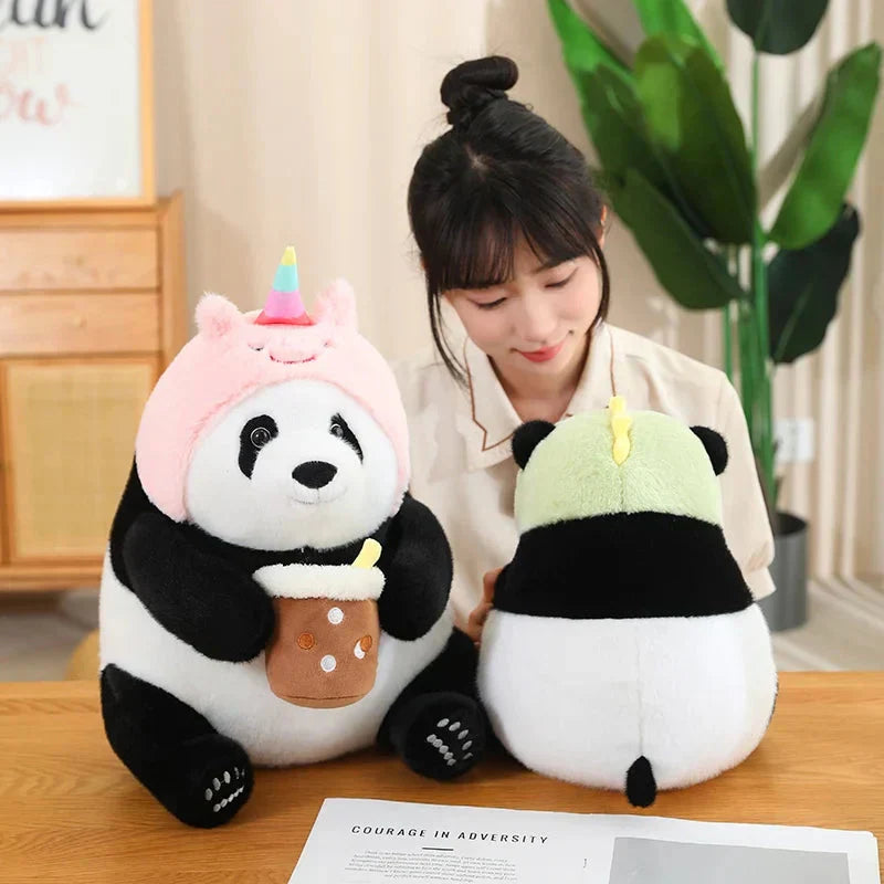 Cute Big Panda Soft Plush Crew Socks