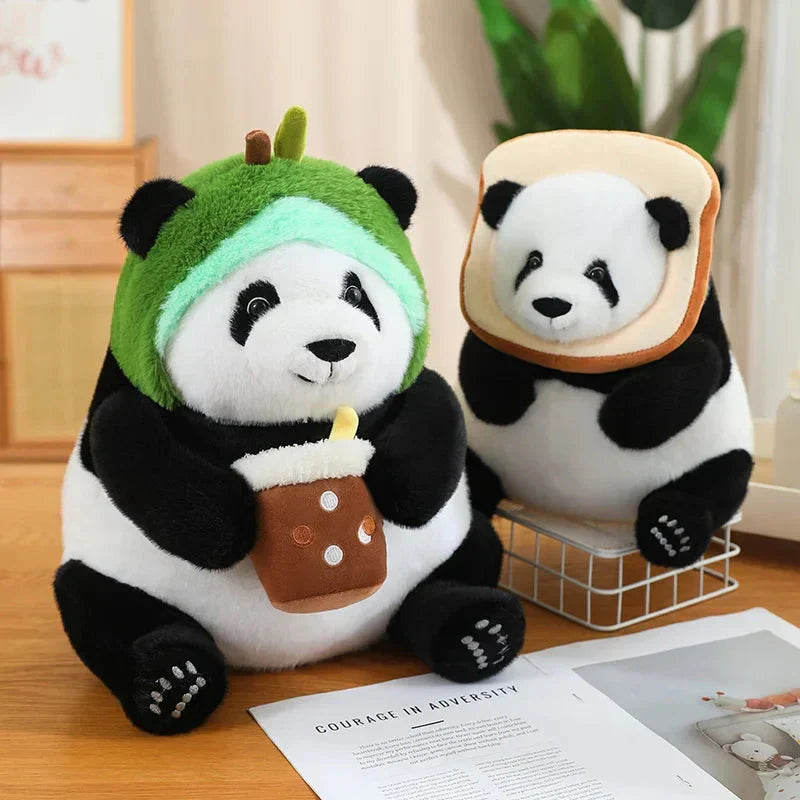 Cute Big Panda Soft Plush Crew Socks
