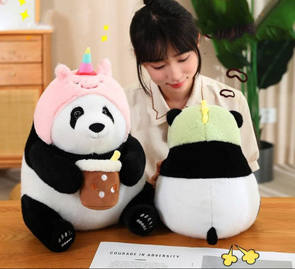 Cute Big Panda Soft Plush Crew Socks