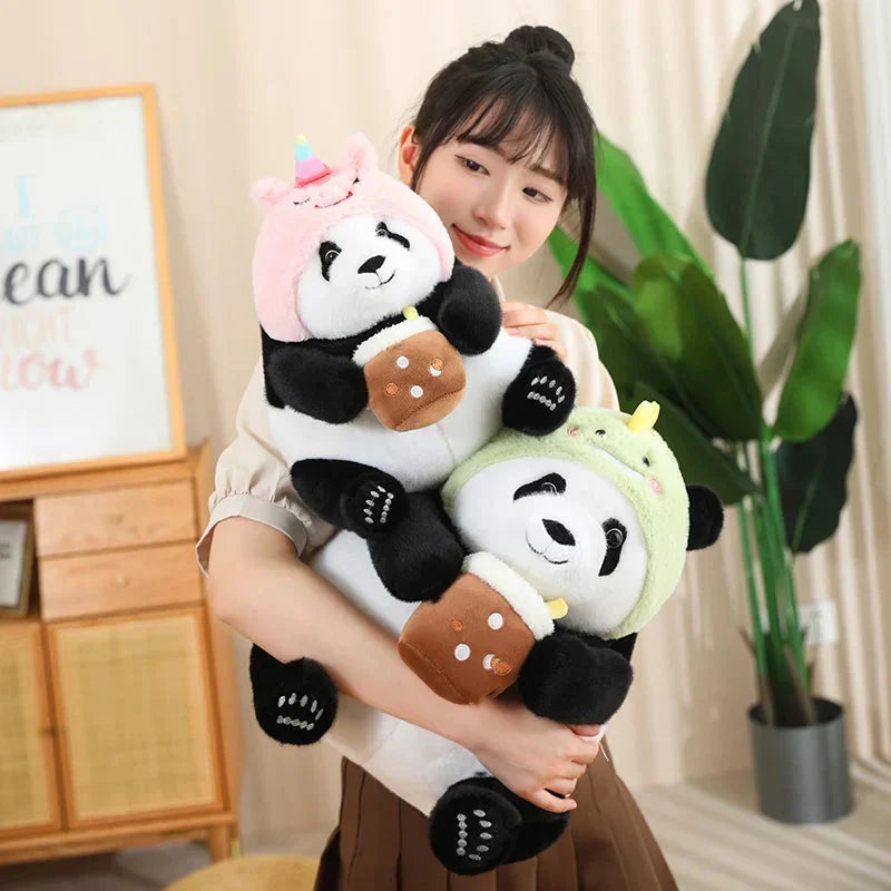 Cute Big Panda Soft Plush Crew Socks