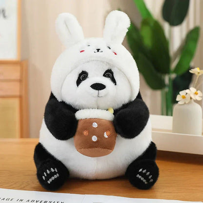 Cute Big Panda Soft Plush Crew Socks