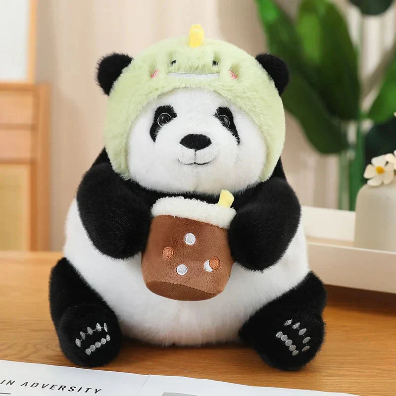 Cute Big Panda Soft Plush Crew Socks