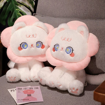 Cute Floral Black Cat Soft Plush Toys