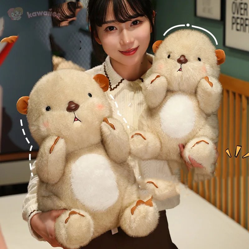 Cute Soft Pink Otter Stuffed Animal