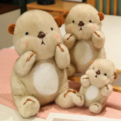Cute Soft Pink Otter Stuffed Animal
