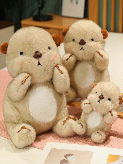Cute Soft Pink Otter Stuffed Animal