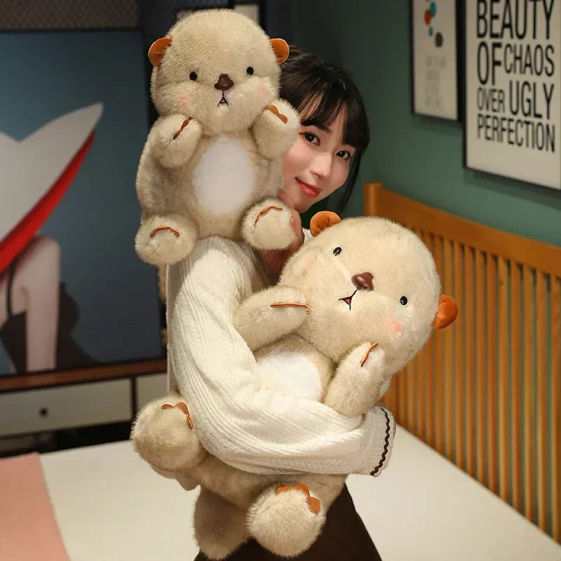 Cute Soft Pink Otter Stuffed Animal