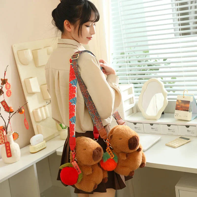 Cute Soft Capybara Plush Toys with Clip