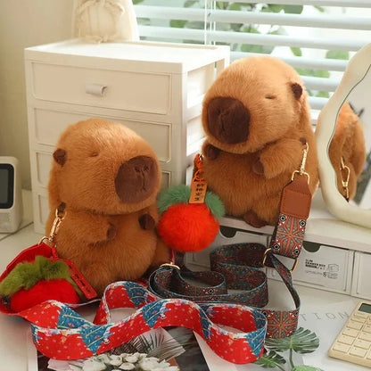 Cute Soft Capybara Plush Toys with Clip